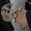 Y2K Vintage Punk Elastic Quartz Watch Ring by Lyons way | Online Handpicked Vintage Clothing Store - available on lyonsway.com for 17.27 . Perfect for .