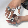 Y2K Vintage Punk Elastic Quartz Watch Ring by Lyons way | Online Handpicked Vintage Clothing Store - available on lyonsway.com for 17.27 . Perfect for .