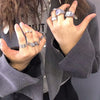 Y2K Vintage Punk Elastic Quartz Watch Ring by Lyons way | Online Handpicked Vintage Clothing Store - available on lyonsway.com for 17.27 . Perfect for .