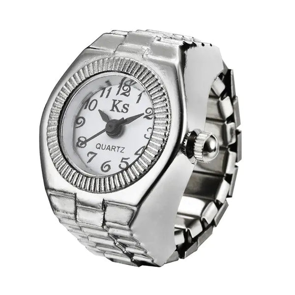 Y2K Vintage Punk Elastic Quartz Watch Ring by Lyons way | Online Handpicked Vintage Clothing Store - available on lyonsway.com for 17.27 . Perfect for .