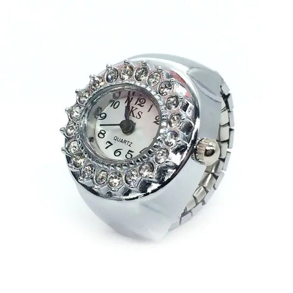 Y2K Vintage Punk Elastic Quartz Watch Ring by Lyons way | Online Handpicked Vintage Clothing Store - available on lyonsway.com for 17.27 . Perfect for .