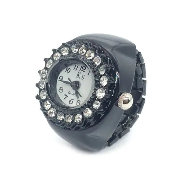 Y2K Vintage Punk Elastic Quartz Watch Ring by Lyons way | Online Handpicked Vintage Clothing Store - available on lyonsway.com for 17.27 . Perfect for .