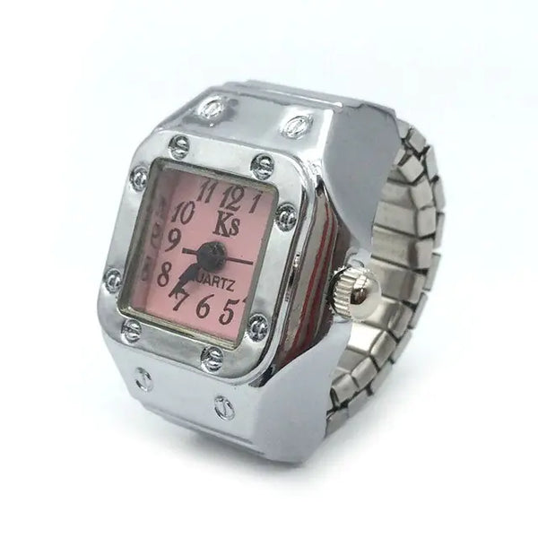 Y2K Vintage Punk Elastic Quartz Watch Ring by Lyons way | Online Handpicked Vintage Clothing Store - available on lyonsway.com for 17.27 . Perfect for .