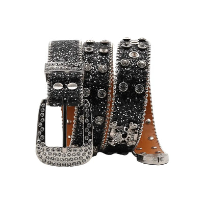 Y2K Skull Belt Pink/Black
