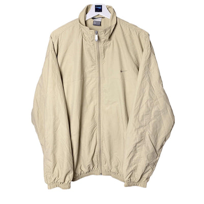 Beige Nike Big Swoosh Jacket Windbreaker Size L by Nike - Coats & Jackets available on lyonsway.com for 44.95 . Perfect for BEIGE, CREME, L, NIKE, SALE, SIZE L, €25-€55 .