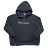 Black Champion Teddy Hoodie Size M - Lyons way | Online Handpicked Vintage Clothing Store