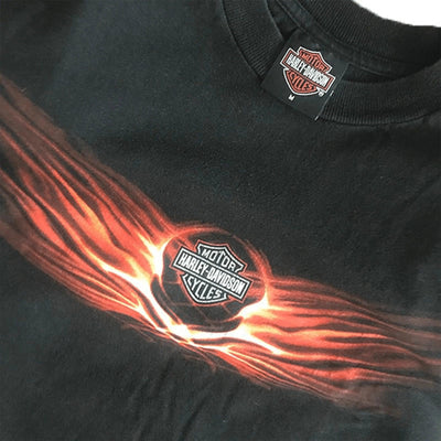 Black Harley Davidson Flames Graphic T-shirt Size M by Harley davidson - t-shirt available on lyonsway.com for 34.95 . Perfect for BLACK, M, SALE, SIZE M, €25-€55 .