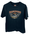 Black Harley Davidson Pirate Graphic Tee in Size S - Lyons way | Online Handpicked Vintage Clothing Store