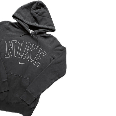 Black Nike Centre Swoosh Spellout Hoodie Size M by Nike - HOODIE available on lyonsway.com for 64.95 . Perfect for BLACK, M, NIKE, SIZE M, €55-€75 .