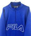 Blue Fila Fleece Sweater Size L - Lyons way | Online Handpicked Vintage Clothing Store