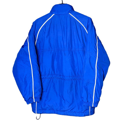 Blue Nike Swoosh Winter Jacket Size L by Nike - available on lyonsway.com for 44.95 . Perfect for 25-55, BLUE, L, NIKE, SALE, SIZE L .