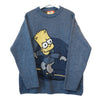 Blue Rare Bart Simpson Fox Sweater Size L - Lyons way | Online Handpicked Vintage Clothing Store