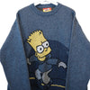 Blue Rare Bart Simpson Fox Sweater Size L - Lyons way | Online Handpicked Vintage Clothing Store