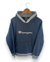 Champion Blue Vintage Hoodie Size M - Lyons way | Online Handpicked Vintage Clothing Store