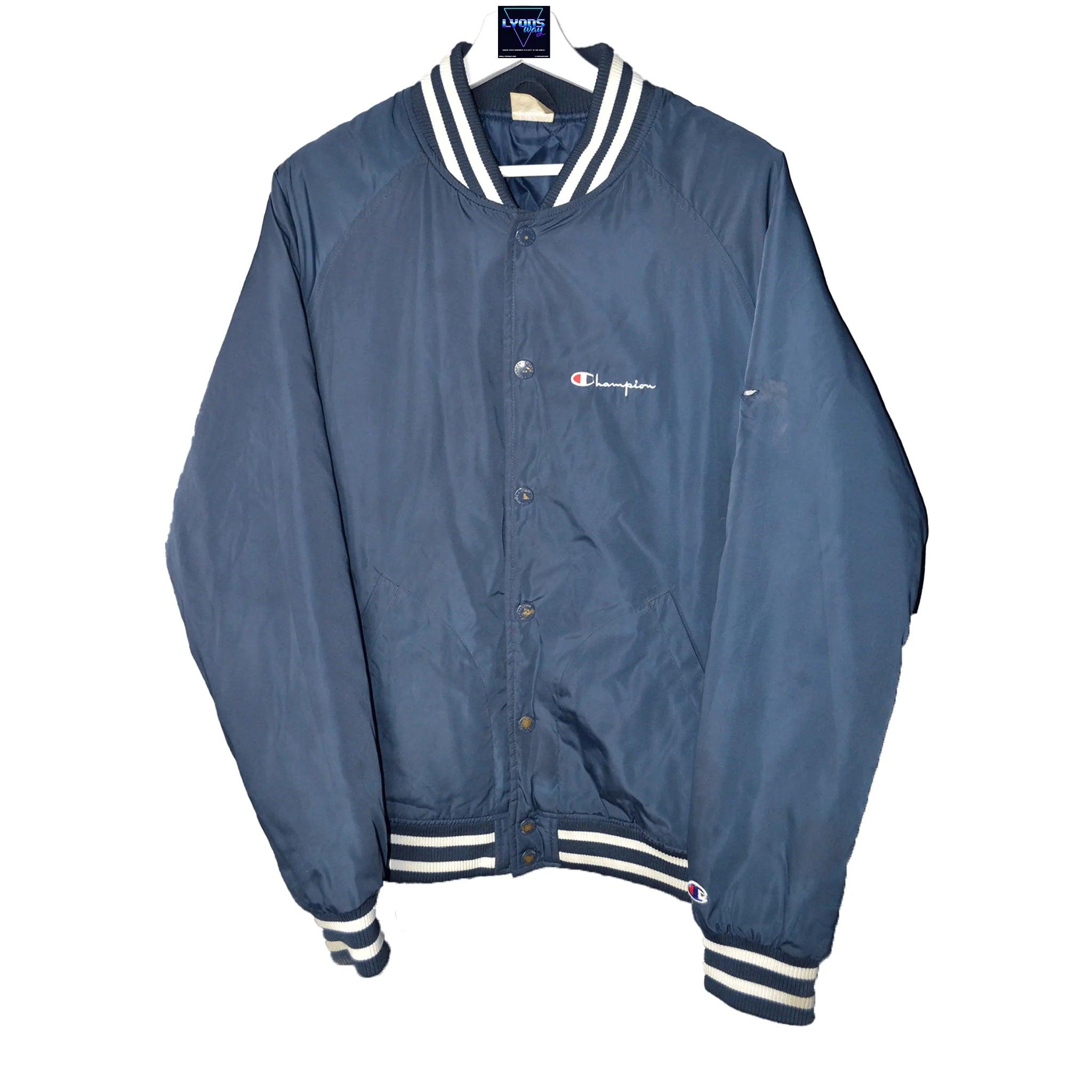 Champion Varsity Jacket Size L Blue Lyons way Online
