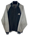 Grey Adidas Vintage Jacket Three Stripes Size L - Lyons way | Online Handpicked Vintage Clothing Store