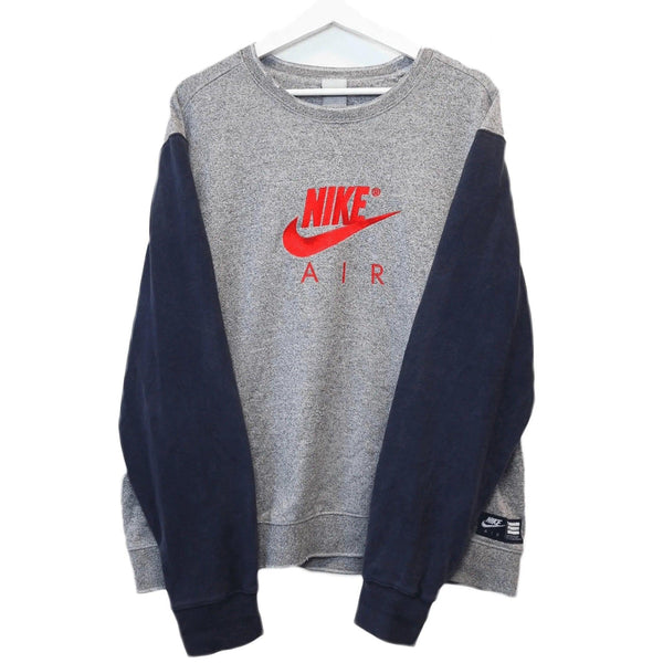 Grey Nike Air Sweater Vintage Size L by Nike - available on lyonsway.com for 29.95 . Perfect for GREY, L, NIKE, SALE, SIZE L, €25-€55 .
