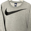 Grey Nike Big Swoosh Sweater Size L - Lyons way | Online Handpicked Vintage Clothing Store