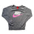 Grey Nike Sweater Pink Swoosh Size S - Lyons way | Online Handpicked Vintage Clothing Store