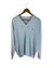 LACOSTE SWEATER V NECK SIZE L BABY BLUE - Lyons way | Online Handpicked Vintage Clothing Store