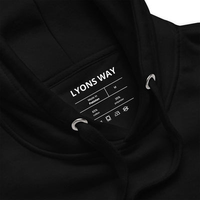 LYONS WAY EXCLUSIVE ATLAS HOODIE BLACK by Lyons way - available on lyonsway.com for 50.00 . Perfect for 25-55, BLACK, LYONSWAY, SIZE L, SIZE M, SIZE S, SIZE XL .