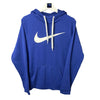 NIKE BLUE BIG SWOOSH HOODIE SIZE M - Lyons way | Online Handpicked Vintage Clothing Store