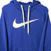 NIKE BLUE BIG SWOOSH HOODIE SIZE M - Lyons way | Online Handpicked Vintage Clothing Store