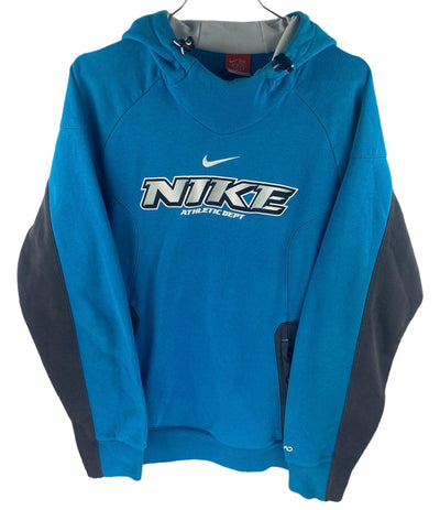 NIKE BLUE CENTRE SWOOSH BLUE HOODIE SIZE L by NIKE - available on lyonsway.com for 44.95 . Perfect for BLUE, L, NIKE, SIZE L, €25-€55 .