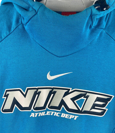 NIKE BLUE CENTRE SWOOSH BLUE HOODIE SIZE L by NIKE - available on lyonsway.com for 44.95 . Perfect for BLUE, L, NIKE, SIZE L, €25-€55 .