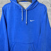 NIKE BLUE HOODIE SIZE L - Lyons way | Online Handpicked Vintage Clothing Store