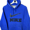 NIKE BLUE SPELLOUT HOODIE SIZE L - Lyons way | Online Handpicked Vintage Clothing Store