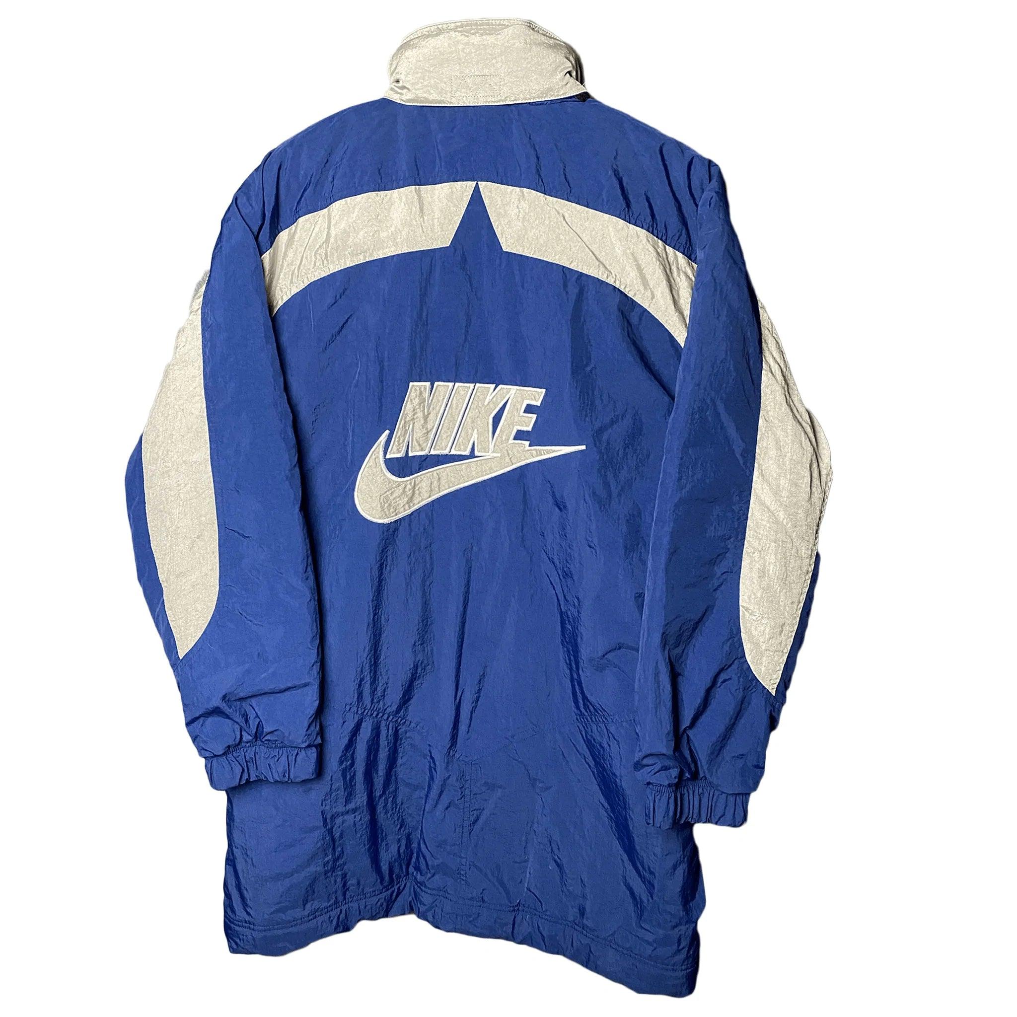 Vintage 90's NIKE Swoosh Big Logo Raincoat Parka Jacket Hoodie Nike Longline  Jacket Nike Longline Padded Hoodie Long Parka Blue Size Medium -  Israel