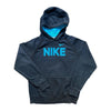 Nike Hoodie Blue/black Xs Spellout - Lyons way | Online Handpicked Vintage Clothing Store