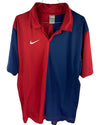 NIKE POLO SHIRT BLUE/RED SIZE L - Lyons way | Online Handpicked Vintage Clothing Store