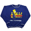 Rare Blue Simpsons Sweater Size L - Exclusive Vintage Collectible - Lyons way | Online Handpicked Vintage Clothing Store