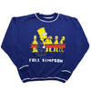 Rare Blue Simpsons Sweater Size L - Exclusive Vintage Collectible by SIMPSONS - SWEATER available on lyonsway.com for 65.00 . Perfect for BLUE, DARK BLUE, L, SIMPSONS, SIZE L, ULTRA RARE, €55-€75 .