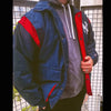 RARE YANKEES JACKET OVERSIZED BLUE RED SIZE L PUFFERJACKET - Lyons way | Online Handpicked Vintage Clothing Store