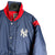 RARE YANKEES JACKET OVERSIZED BLUE RED SIZE L PUFFERJACKET - Lyons way | Online Handpicked Vintage Clothing Store