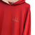 Red Champion Vintage Hoodie in Size L - Lyons way | Online Handpicked Vintage Clothing Store