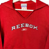 RED REEBOK HOODIE SIZE L - Lyons way | Online Handpicked Vintage Clothing Store