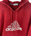 RED VINTAGE ADIDAS SWEATSHIRT/HOODIE SIZE M - Lyons way | Online Handpicked Vintage Clothing Store