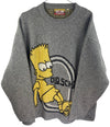 Retro Bart Simpson Sweater in Size L by SIMPSONS - available on lyonsway.com for 74.95 . Perfect for 55-75, GREY, L, size L .