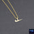 SWOOSH NECKLACE/CHAIN GOLD - Lyons way | Online Handpicked Vintage Clothing Store