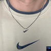 SWOOSH NECKLACE/CHAIN SILVER - Lyons way | Online Handpicked Vintage Clothing Store