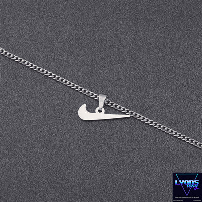 SWOOSH NECKLACE/CHAIN SILVER by Nike - Necklaces available on lyonsway.com for 12.75 . Perfect for NECKLACE, NECKLACES, NIKE, SALE, SILVER, €0-€25 .