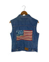 TOMMY HILFIGER DENIM JACKET SLEEVELESS SIZE M - Lyons way | Online Handpicked Vintage Clothing Store