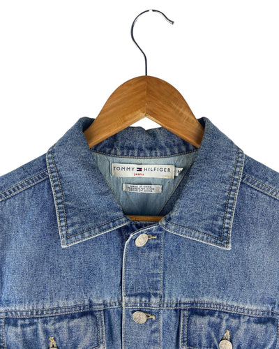 TOMMY HILFIGER DENIM JACKET SLEEVELESS SIZE M by tommy hilfiger - SLEEVELESS JACKET available on lyonsway.com for 44.95 . Perfect for DENIM, M, SIZE M, tommy hilfiger, €25-€55 .