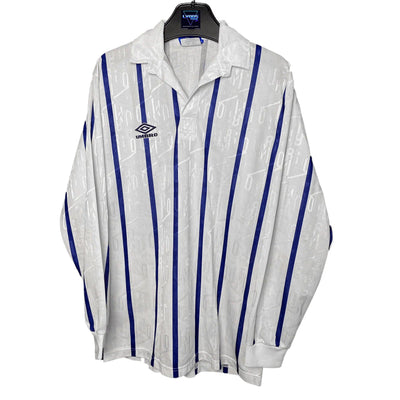 UMBRO LONGSLEEVE WHITE/BLUE SHIRT IN SIZE L by UMBRO - Shirts & Tops available on lyonsway.com for 14.95 . Perfect for L, UMBRO, WHITE, €0-€25 .