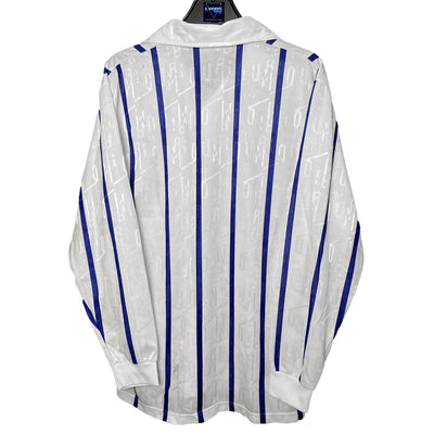 UMBRO LONGSLEEVE WHITE/BLUE SHIRT IN SIZE L by UMBRO - Shirts & Tops available on lyonsway.com for 14.95 . Perfect for L, UMBRO, WHITE, €0-€25 .