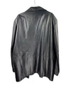 Vintage Black Leather Jacket Size L - Lyons way | Online Handpicked Vintage Clothing Store